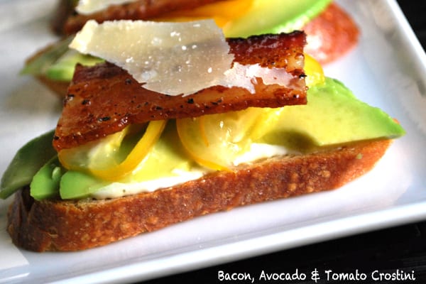 avocado Recipes and recipe bacon Tomato Bacon, Crostini Avocado