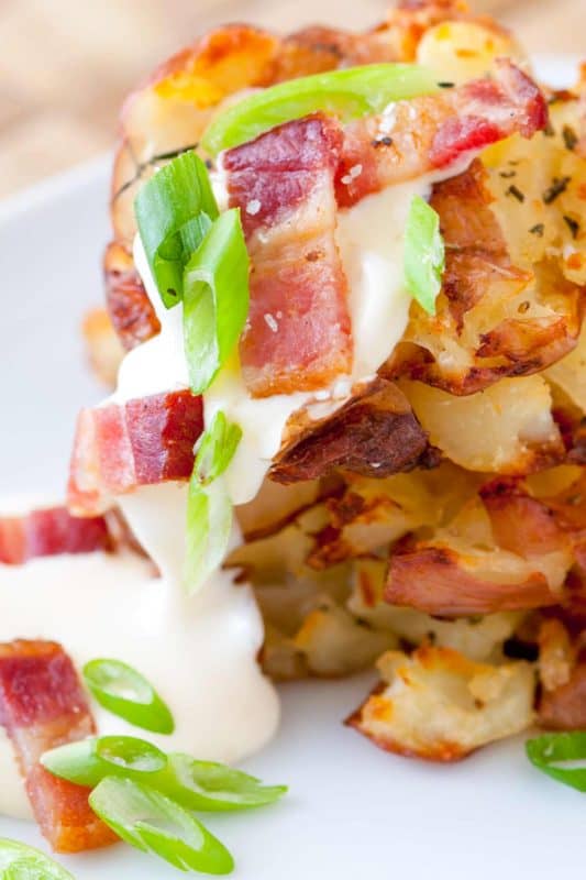 Bacon Roasted Smashed Potatoes Recipe 