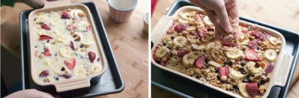 Baked-Oatmeal-with-Strawberries,-Banana-and-Chocolate-Step-1