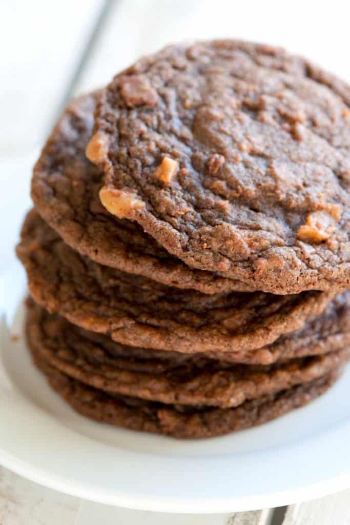 Easy Chocolate Toffee Cookies