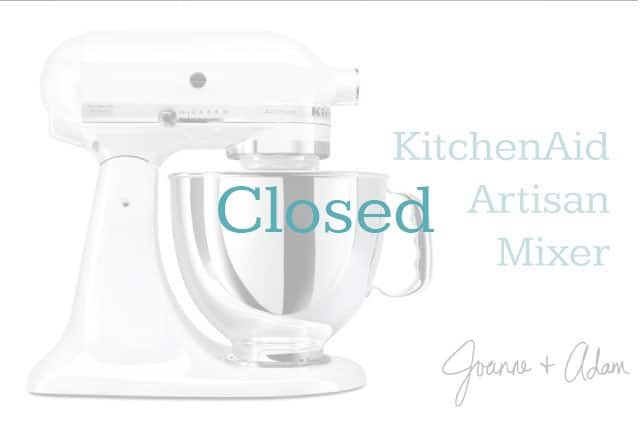 KitchenAid Artisan Mixer   Giveaway Closed5 640x425 