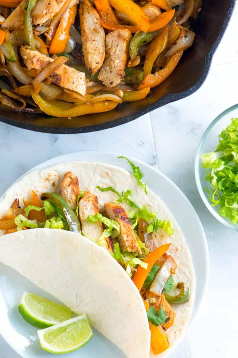 Easy, Garlic Citrus Marinated Chicken Fajitas Recipe