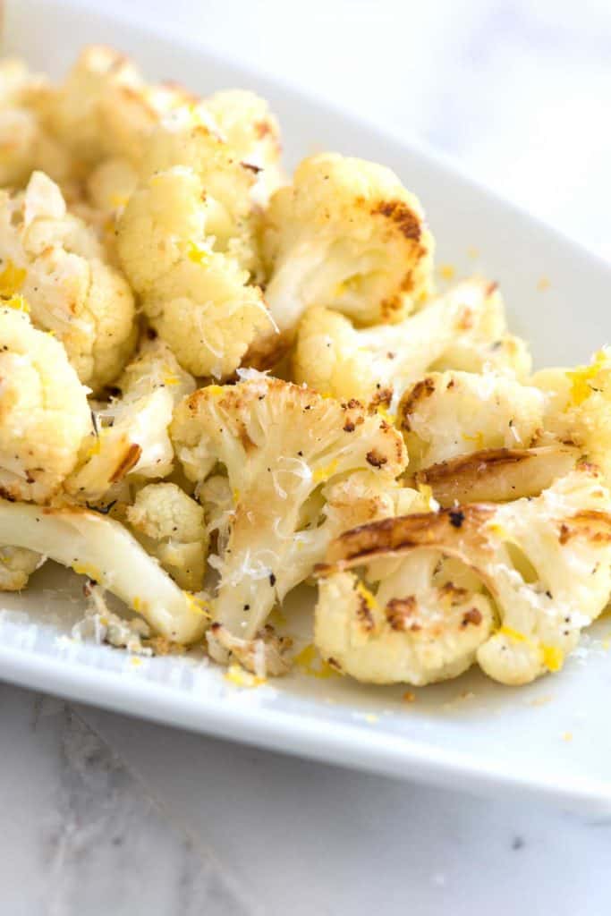 Parmesan Lemon Roasted Cauliflower