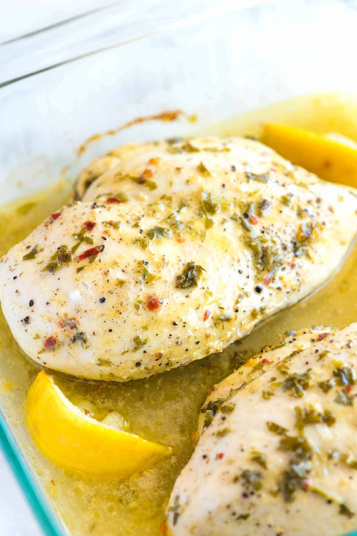 Easy Lemon Garlic Baked Chicken Breast Recipe