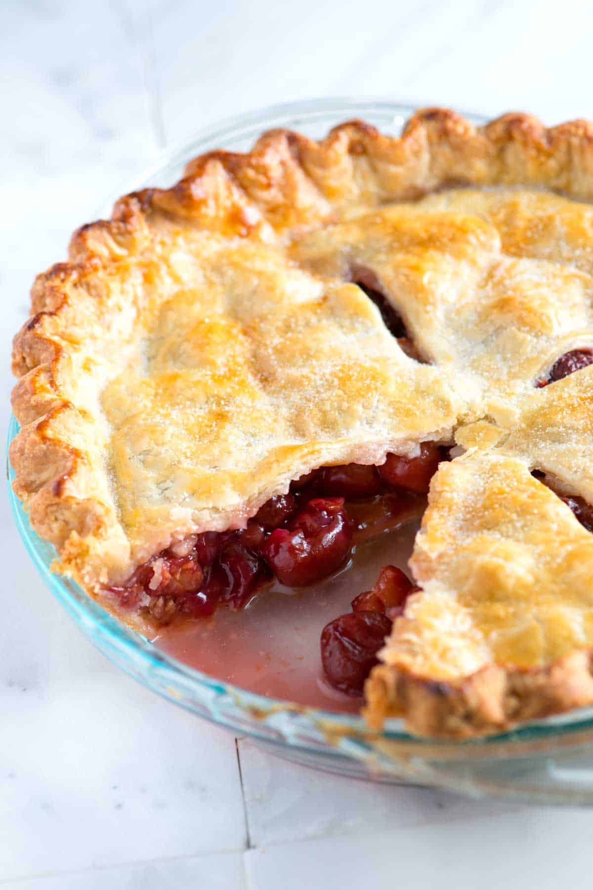 Cherry crumb pie with canned pie filling - julumk