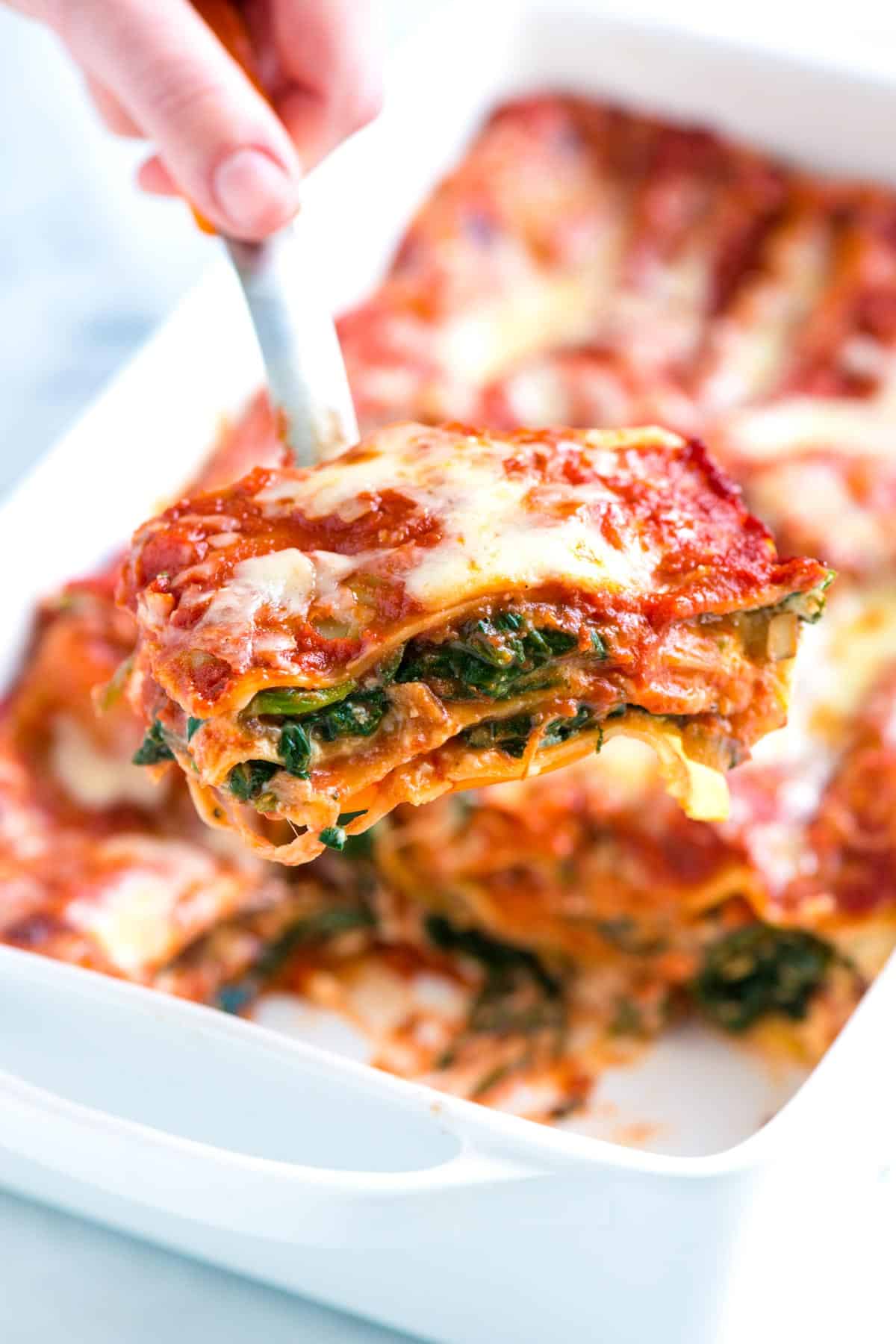 Easy Spinach Mushroom Lasagna