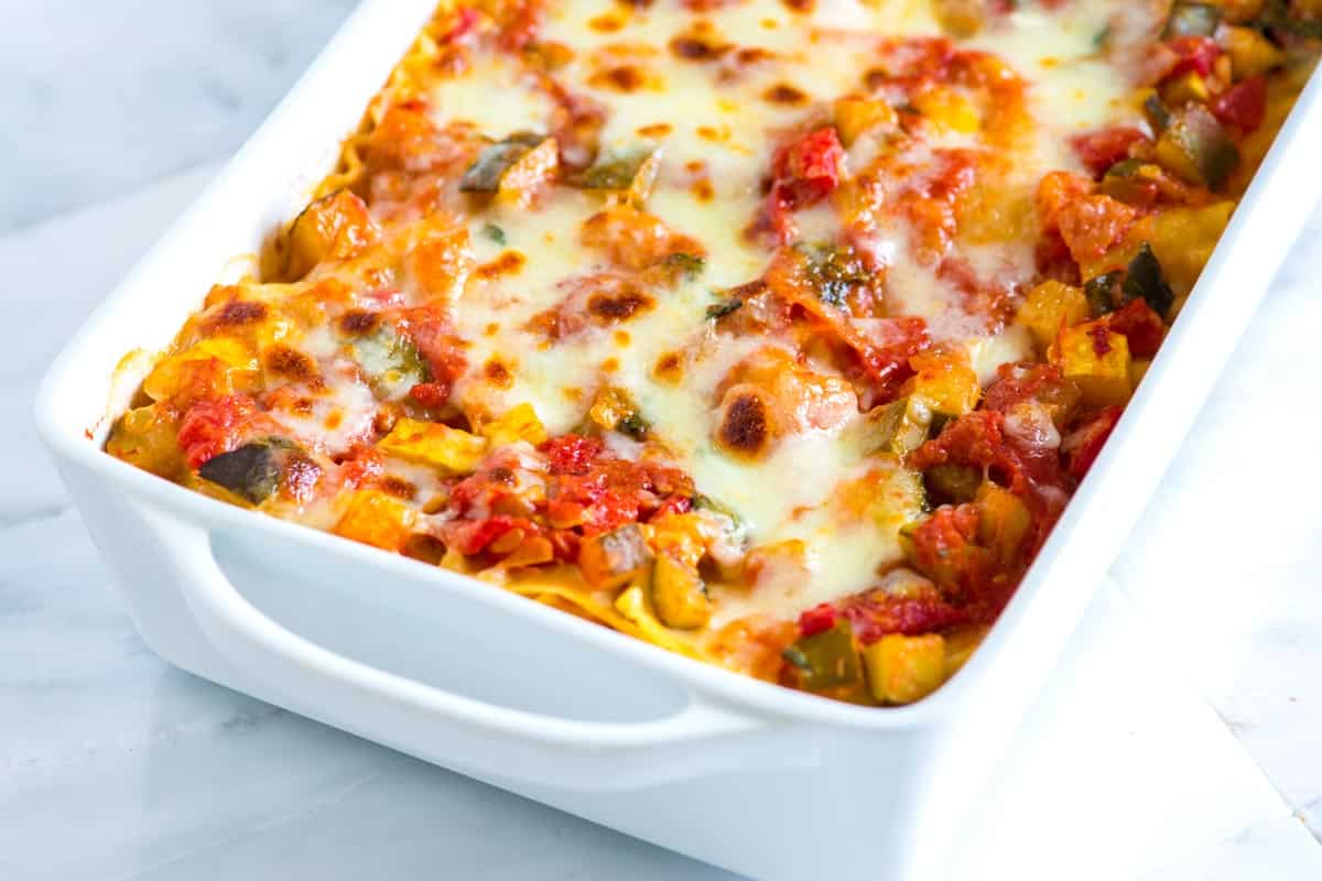 Easy Vegetable Lasagna - Safapedia.com