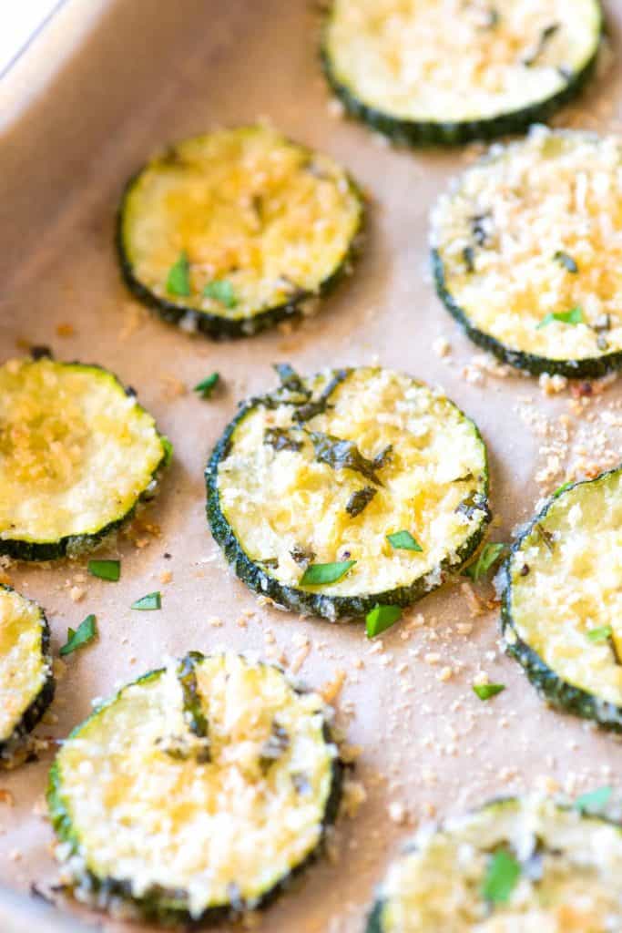 Parmesan Baked Zucchini Chips Recipe