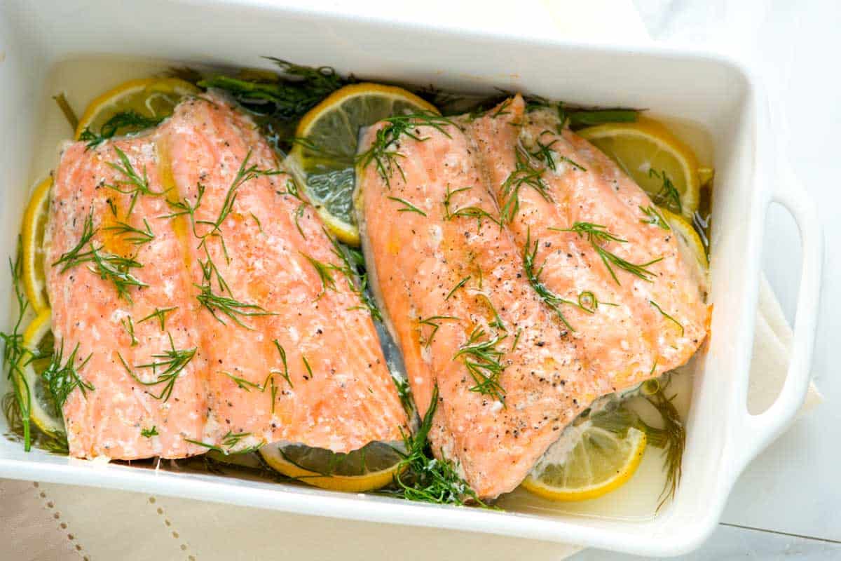 Lemon Dill Baked Salmon Recipe