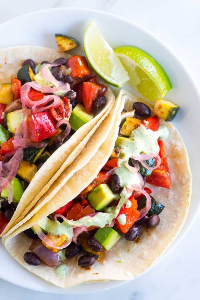 Easy Veggie Tacos Recipe