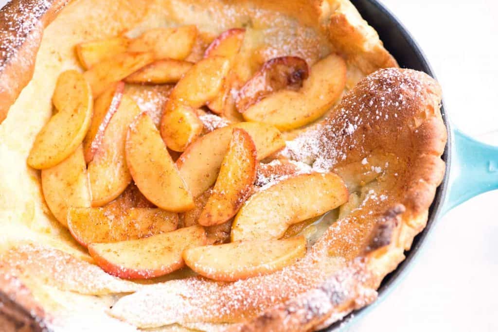 Spiced Apple Dutch Baby Pancake