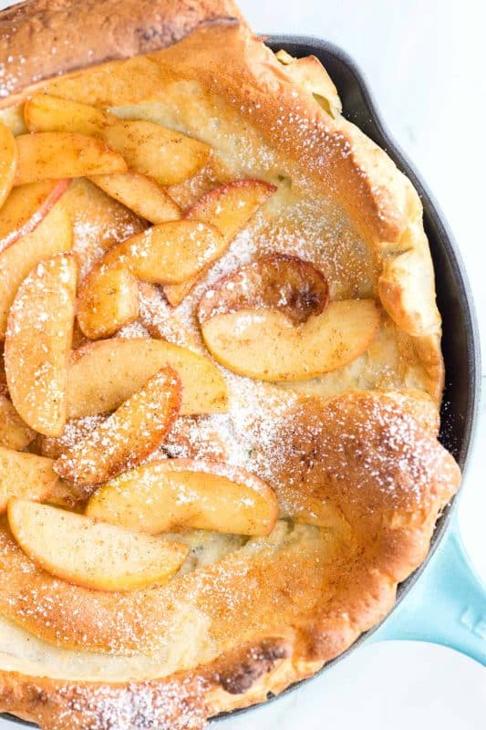 Spiced Apple Dutch Baby Pancake