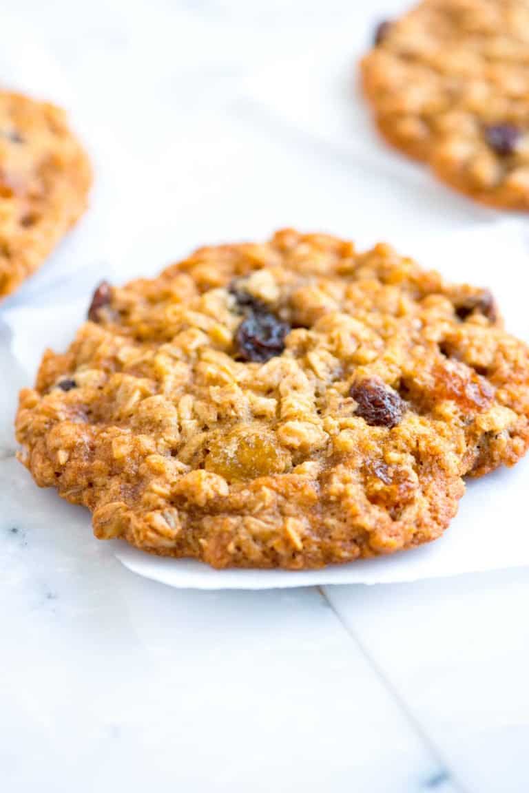Soft and Chewy Oatmeal Raisin Cookies