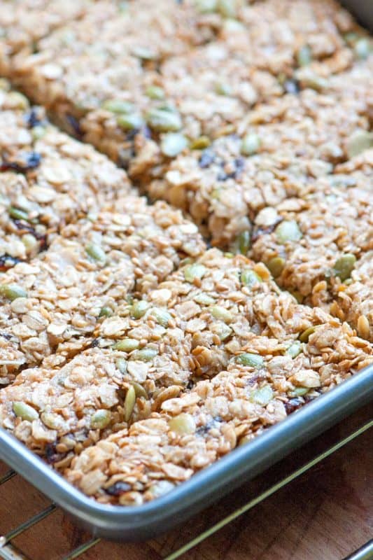 Homemade Baked Granola Bars