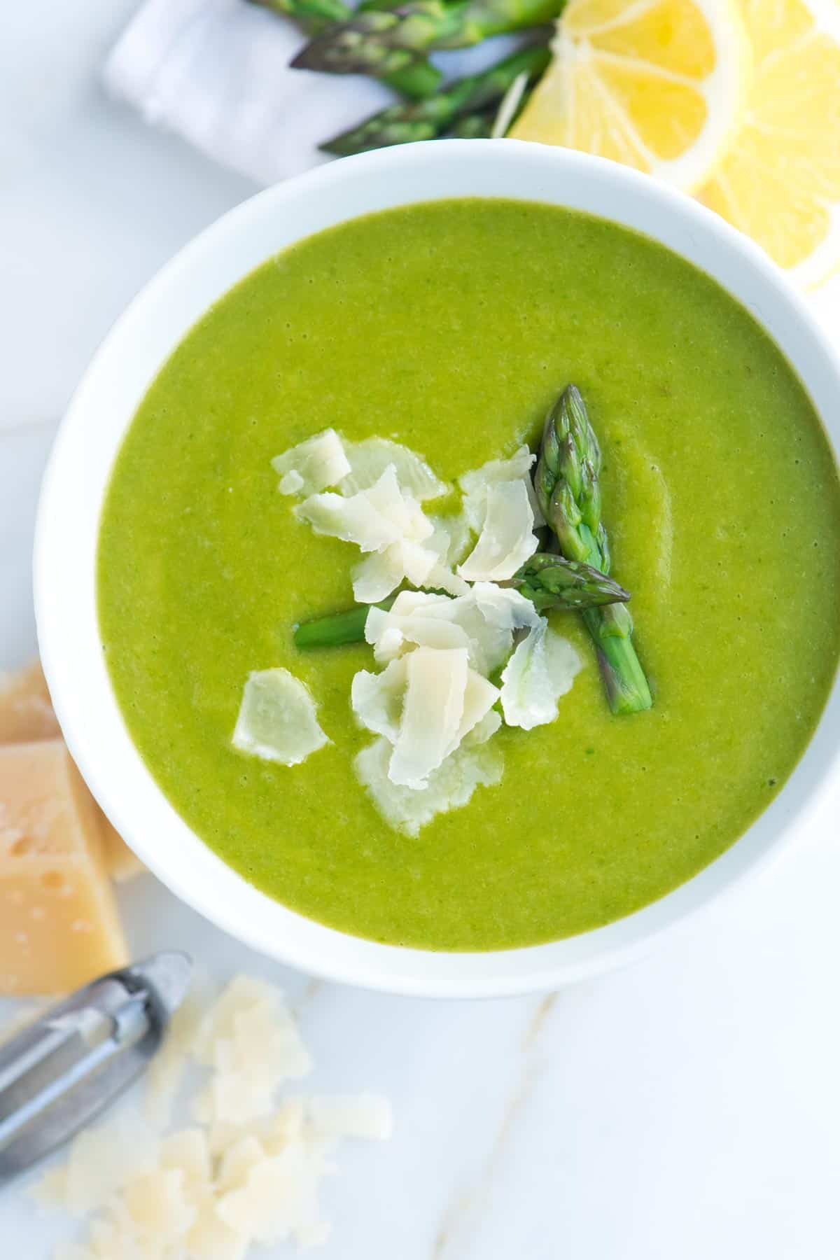 Guilt-Free Asparagus Soup