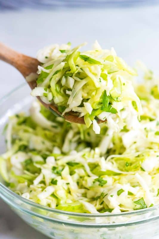 Mayo-Free Cilantro Lime Coleslaw