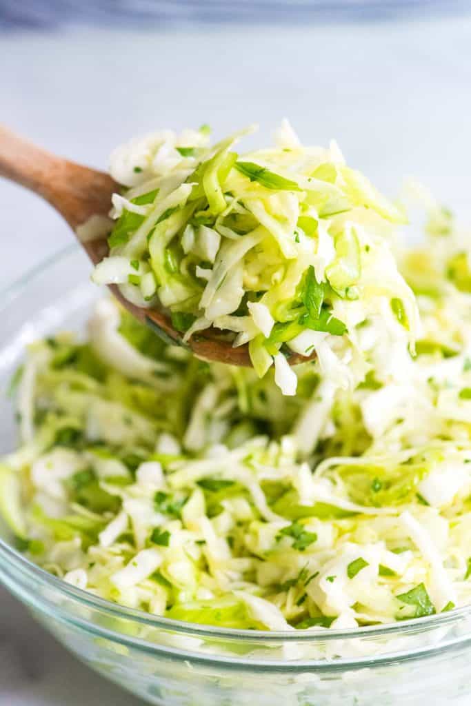 Mayo-Free Cilantro Lime Coleslaw