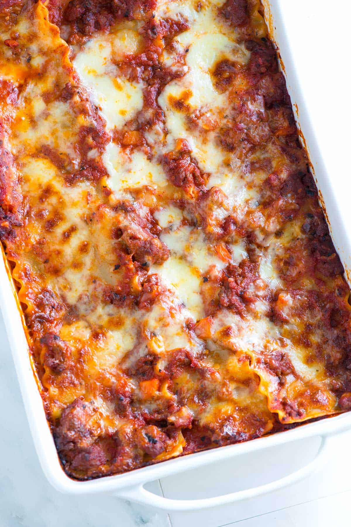 lasagna with ricotta cheese and italian sausage