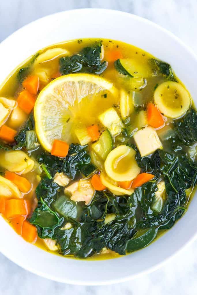 Lemony Chicken Vegetable Soup