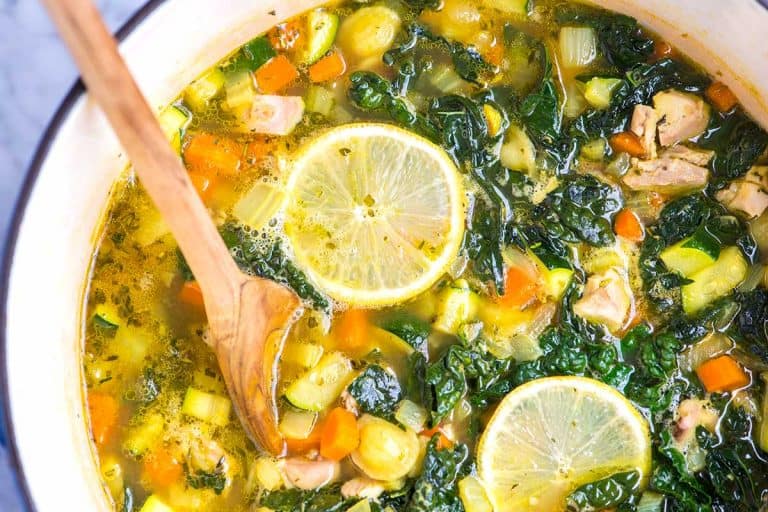 Lemony Chicken Vegetable Soup