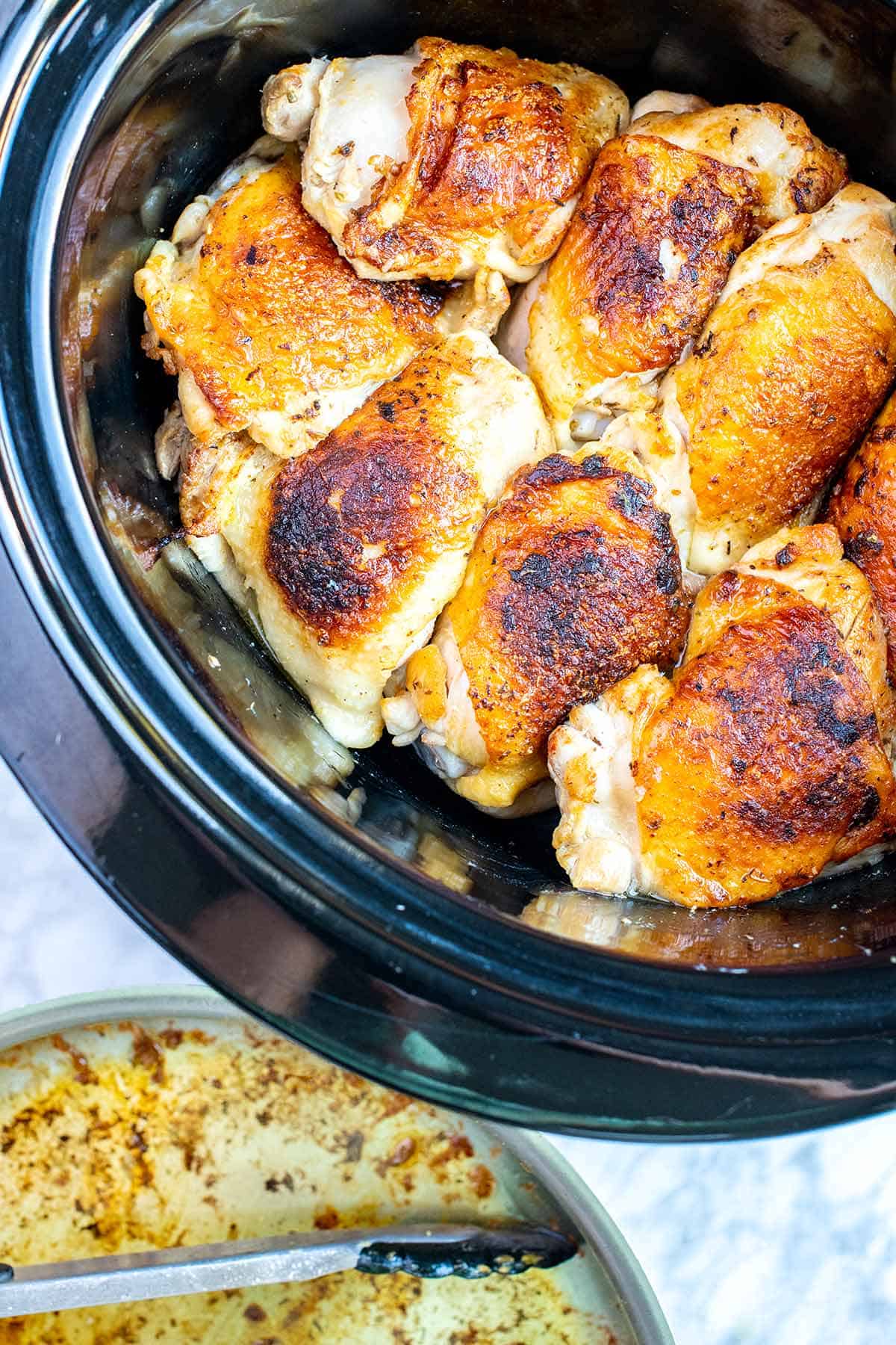 Ultimate Slow Cooker Lemon Chicken Thighs