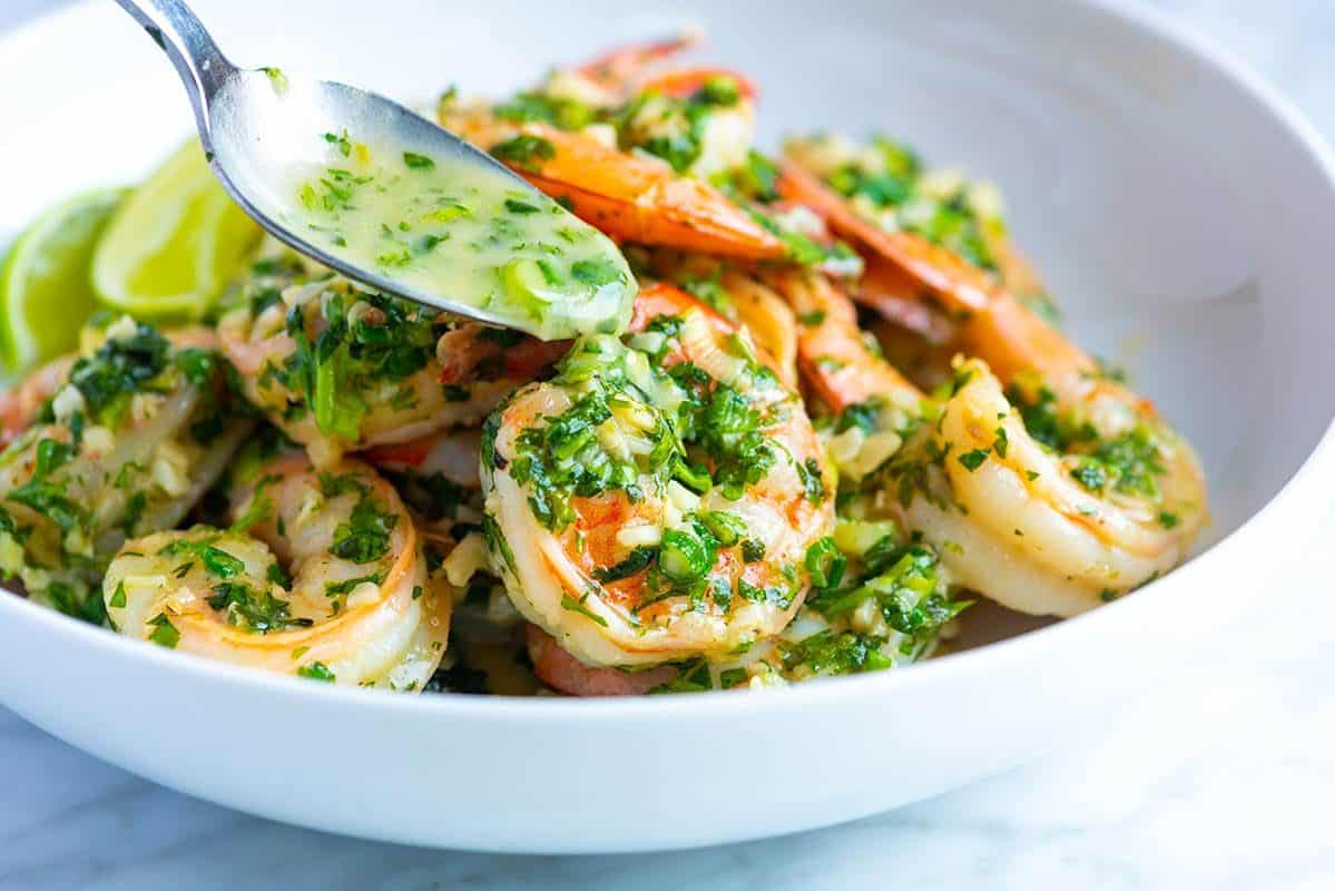 Grilled Shrimp With Garlic Oil