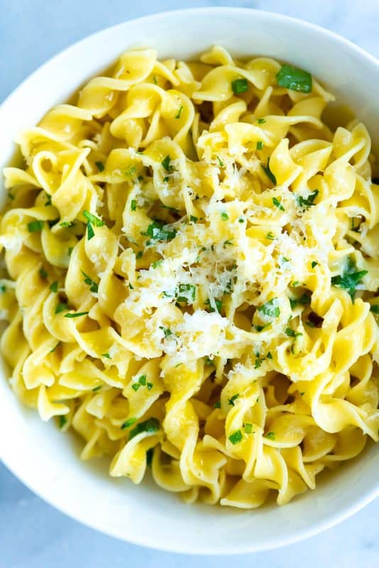 Easy Parmesan Buttered Noodles