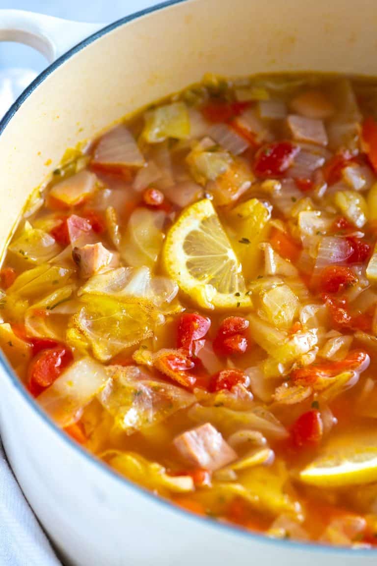 Easy Ham and Cabbage Soup Recipe