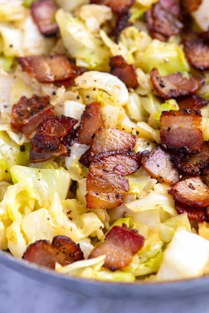 Seriously Good Bacon Fried Cabbage