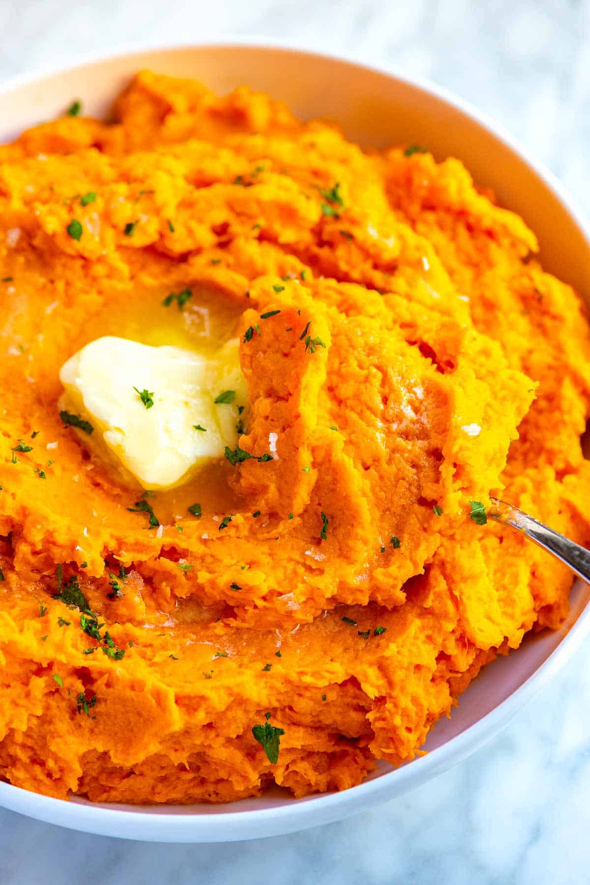 The Best Mashed Sweet Potatoes - Just a Taste