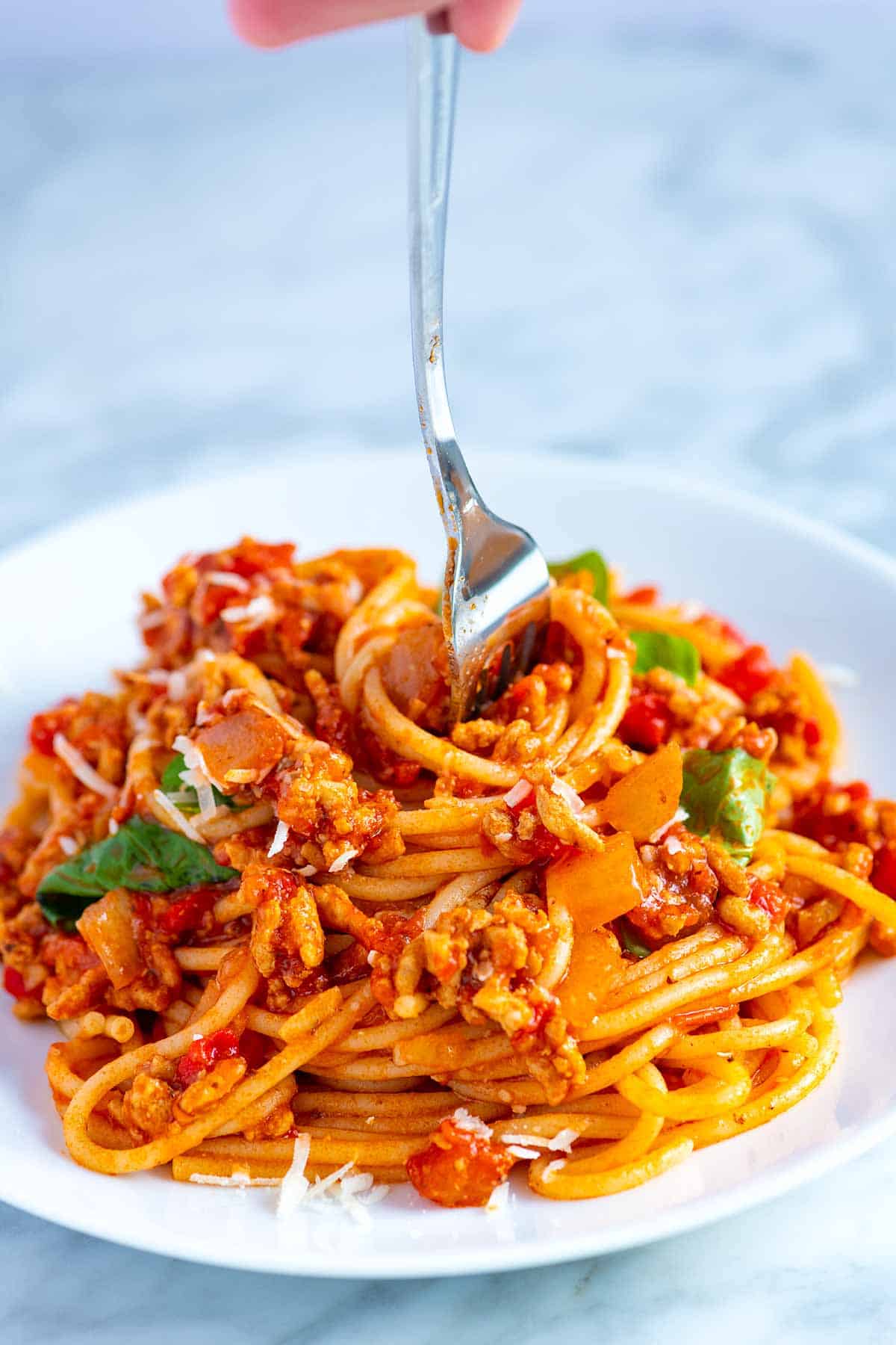 Straightforward Weeknight Spaghetti with Meat Sauce Recipe - Tasty Made ...