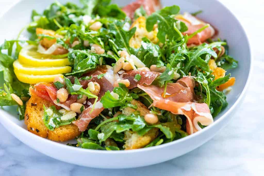 Lemony White Bean Salad with Prosciutto