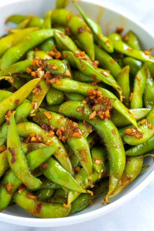 Spicy Garlic Ginger Edamame Recipe