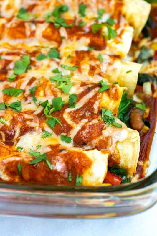 Easy Veggie Enchiladas Recipe