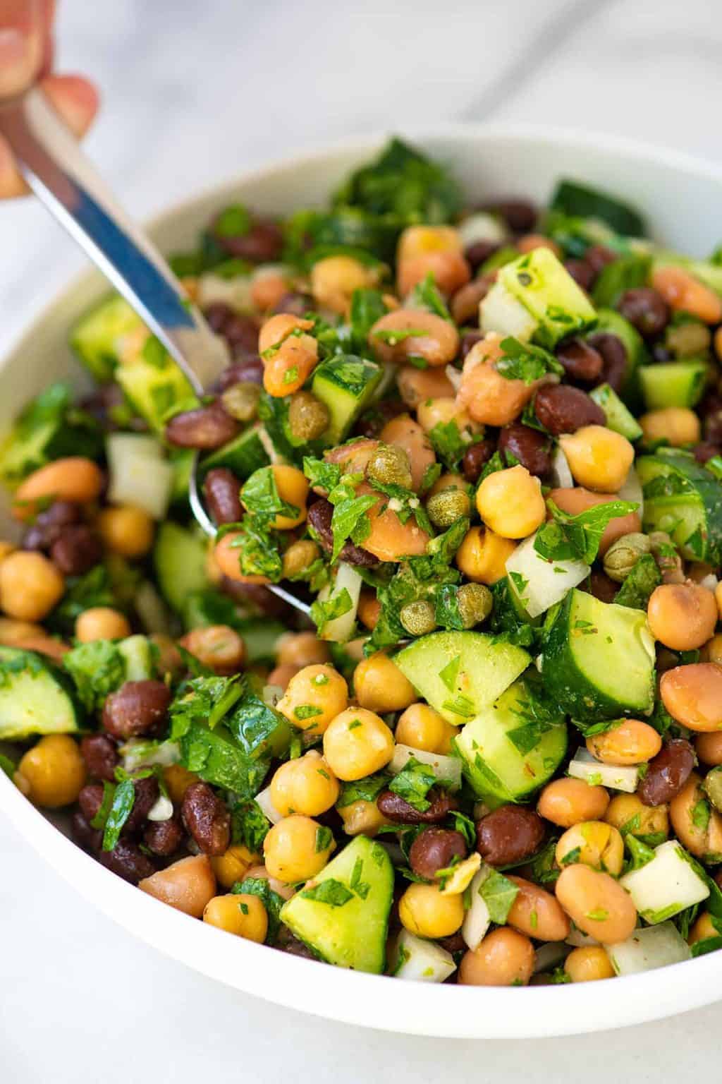 Ridiculously Easy Bean Salad Recipe