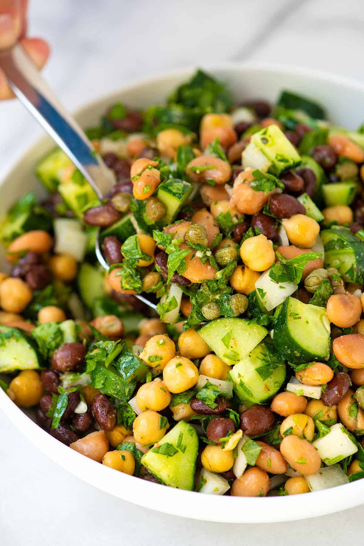 Ridiculously Easy Bean Salad