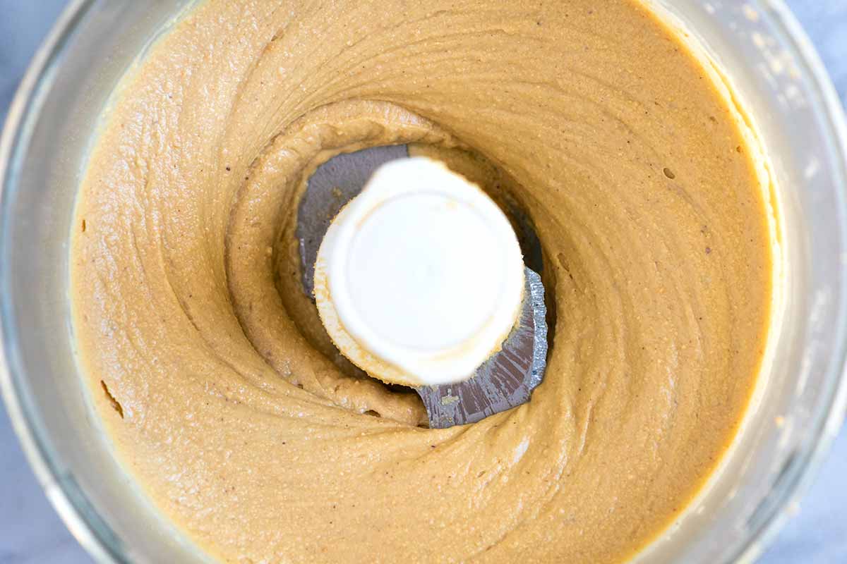 How to Make Cashew Butter: What it looks like when it is ready (in a food processor)