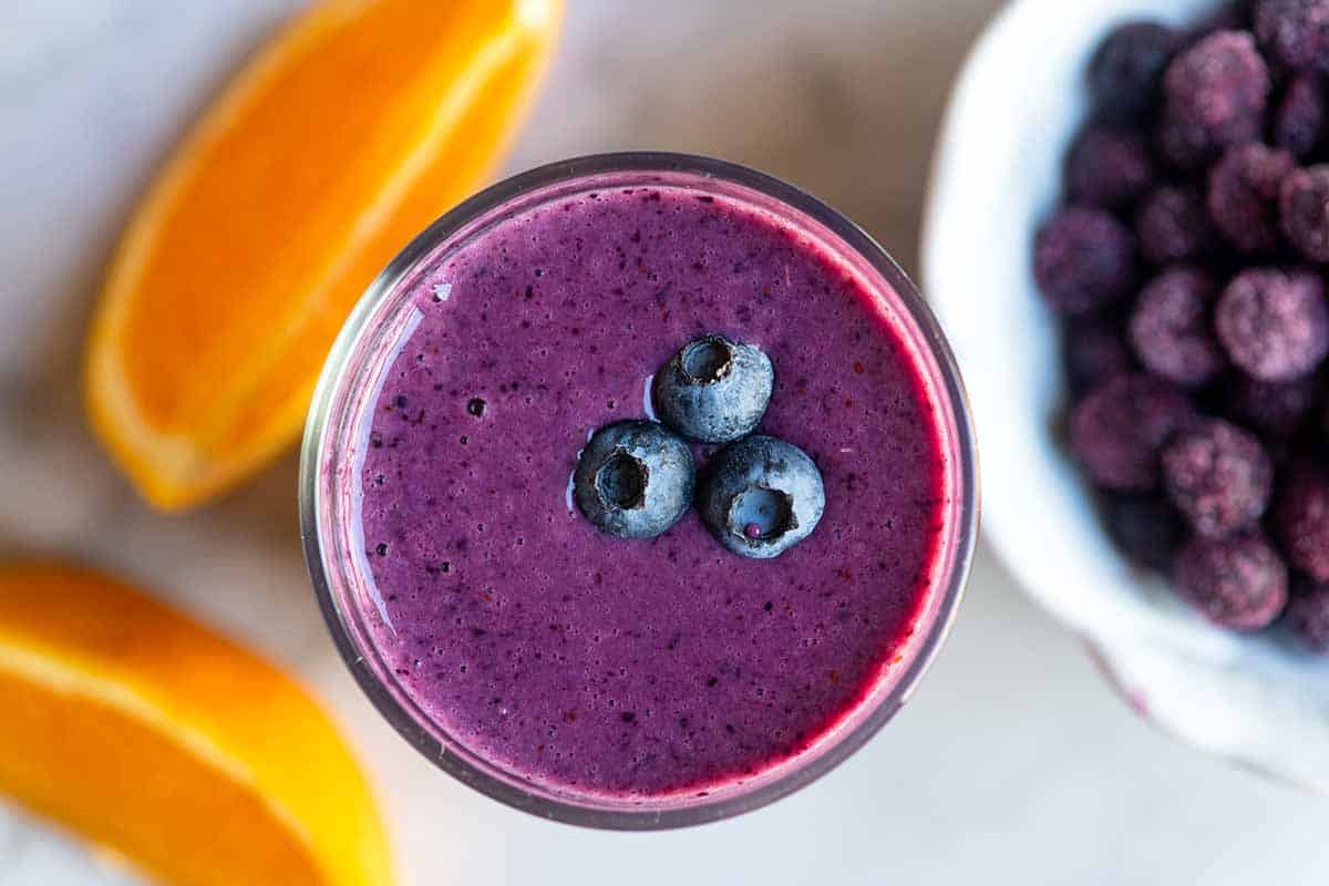 Frozen Fruit Smoothie for Weight Loss with Mixed Berries
