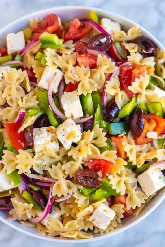 Seriously Good Greek Pasta Salad Recipe