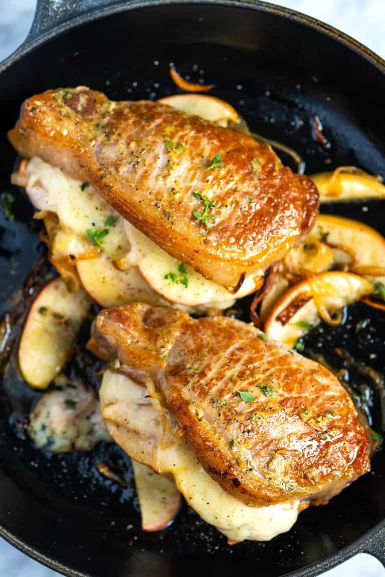 Apple Stuffed Pork Chops Recipe