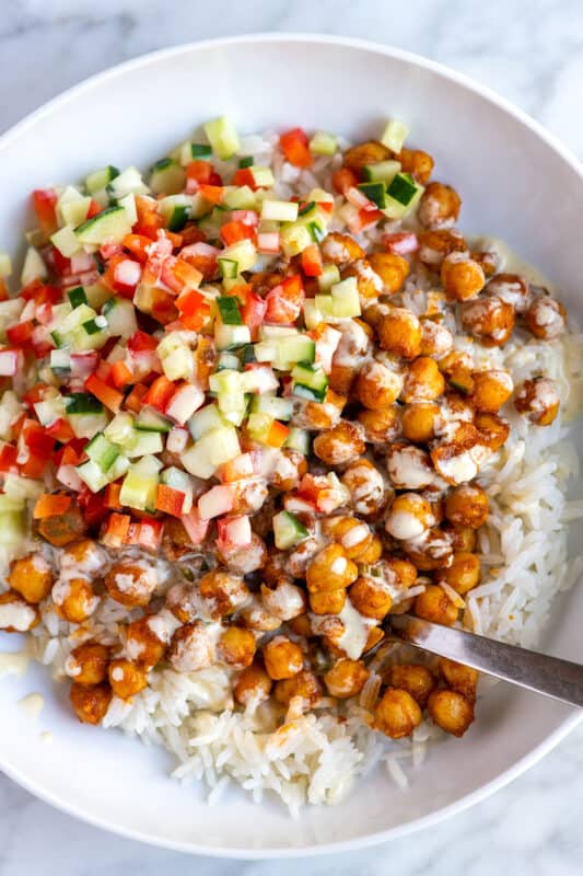 Curried Chickpea Salad Bowls