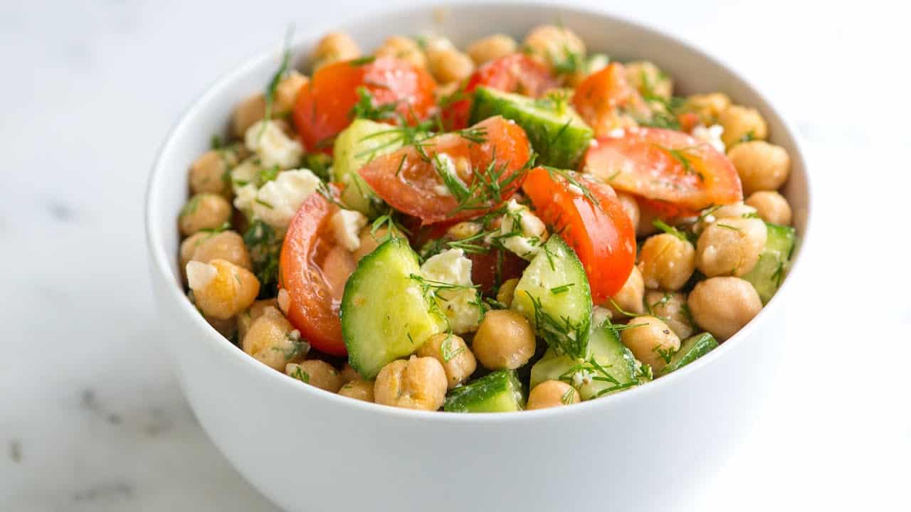 Instant Pot Chickpea Salad with Lemon, Feta, and Fresh Dill Recipe