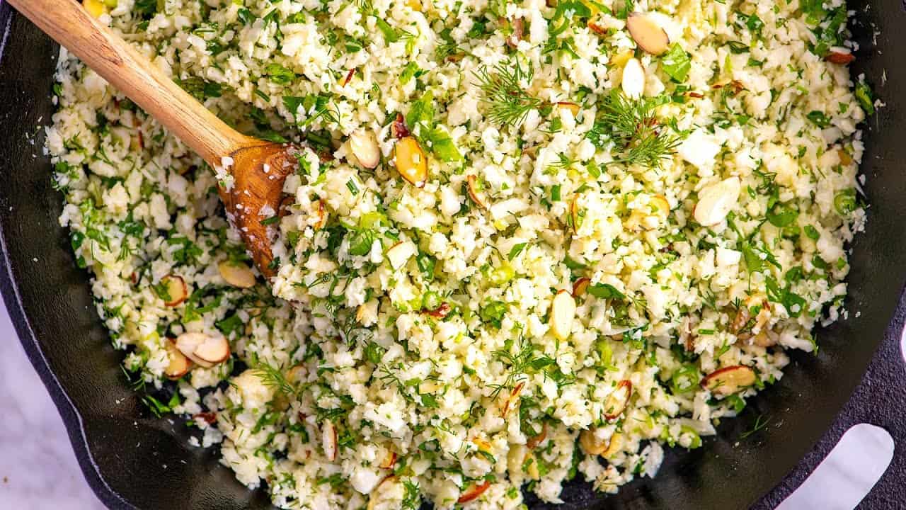 Garlic Herb Cauliflower Rice Karinokada