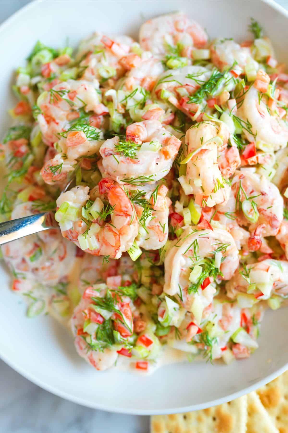 The Best - Simple and Easy Cold Shrimp Salad Recipe / Video - Eat Simple  Food