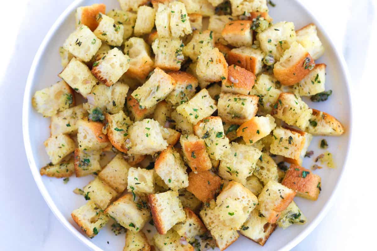 Garlic Croutons (Better than Store-Bought)