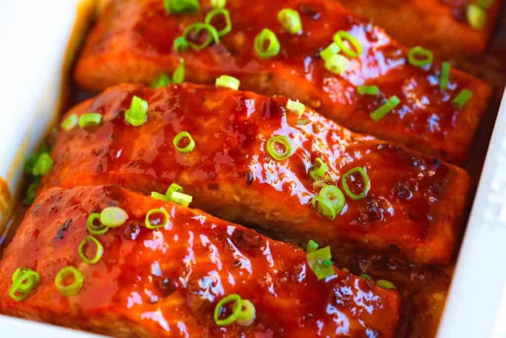 Maple Soy Glazed Salmon