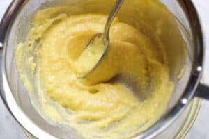 Preventing lumps in custard for banana cream pie