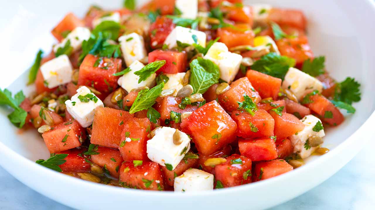 Watermelon Feta Salad Recipe Video