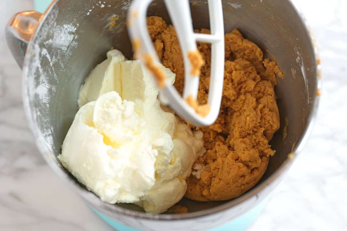 How to Make Peanut Butter Pie: Mixing whipped cream into the peanut butter filling