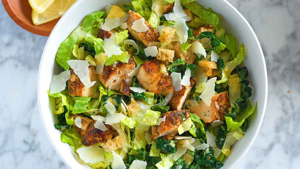 Chicken Caesar Salad Recipe Video